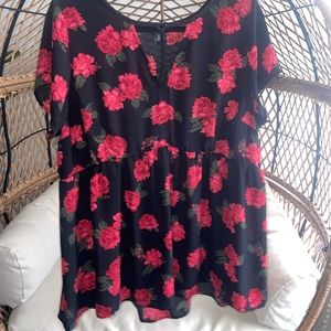 Torrid Floral Blouse